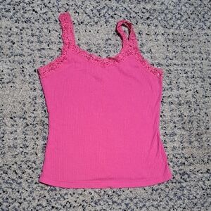 La SENZA Fuchsia Lace Trim Camisole